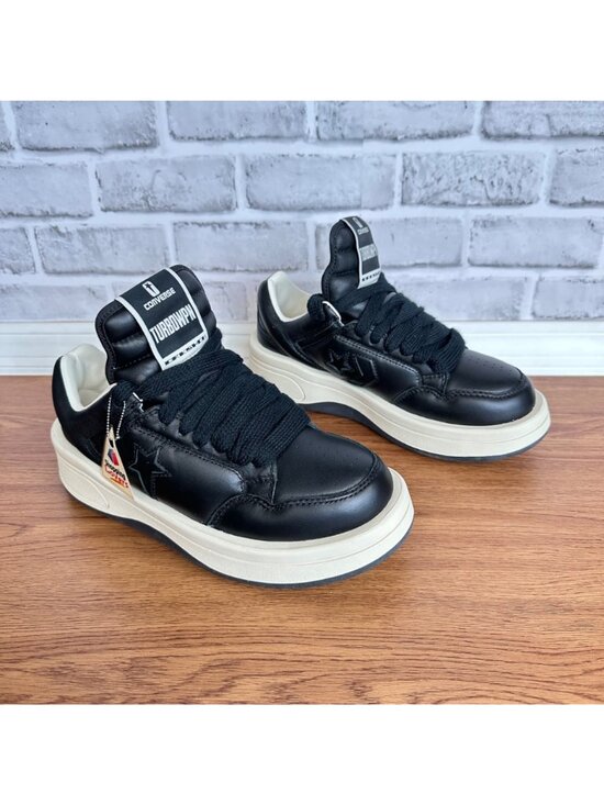 ⭐Converse x Rick Owens x DRKSHDW TURBOWPN Black Cream Sz 6.5 Mens Shoes A12063C⭐ main image 4